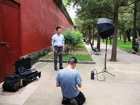 Ken Tam攝影師工作紀錄: On location portrait photography Beijing 北京戶外企業人像攝影